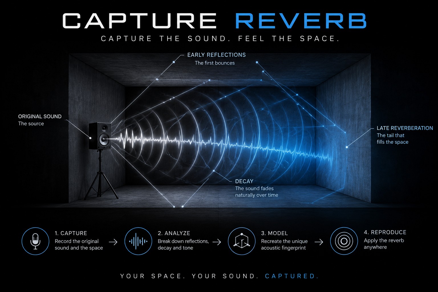 Capture Reverb — capture, analyze, model, reproduce